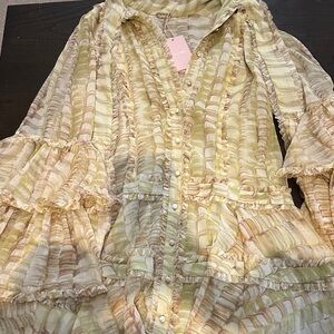 Alexis Pastel Ruffled Blouse